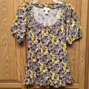 Ann Taylor LOFT Short Sleeve Summer Blouse